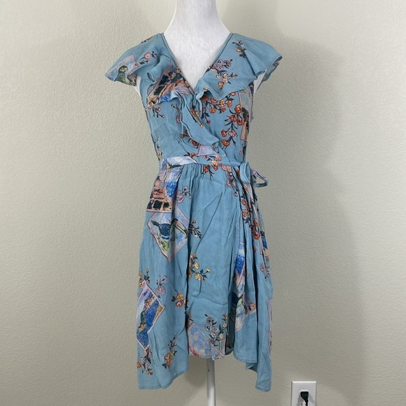 Maeve Anthropologie Rosalia Wrap Dress size 6 - Picture 5 of 8